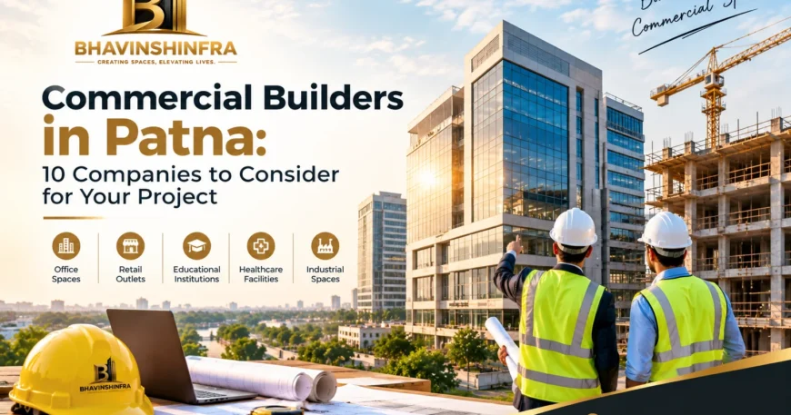 Commercial builders in Patna working on modern commercial building projects